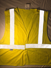 Pyramex RVHL2910XL Hi-Vis Yellow Safety Vest XL Silver Reflective Class 2