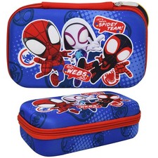 Pencil Case - Marvel - Spiderman - Spidey  Friends Mile Hard Cover Shell Bag