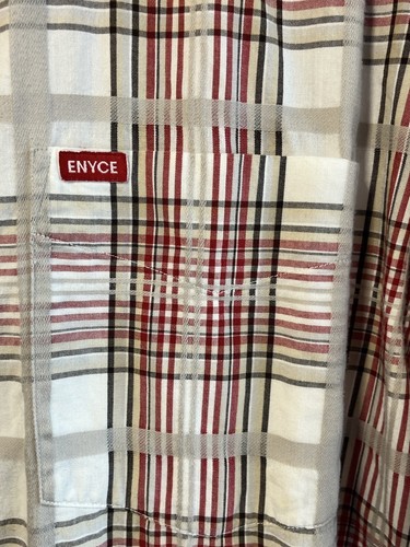 Enyce Button Up Shirt Plaid Style EYRI3569 Size L - Picture 2 of 14