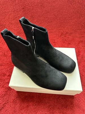 Our Legacy Michaelis Waxy Black Suede Boots UK 10 EU 44 RRP £510