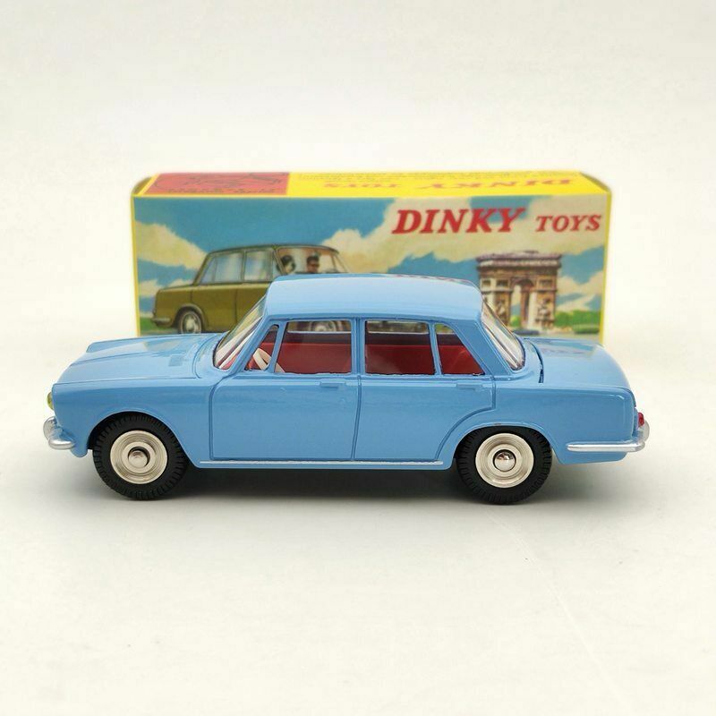 Dinky Toys 523 Simca 1500 Berline miniature 1/43 bleue Atlas avec bagages en boite
