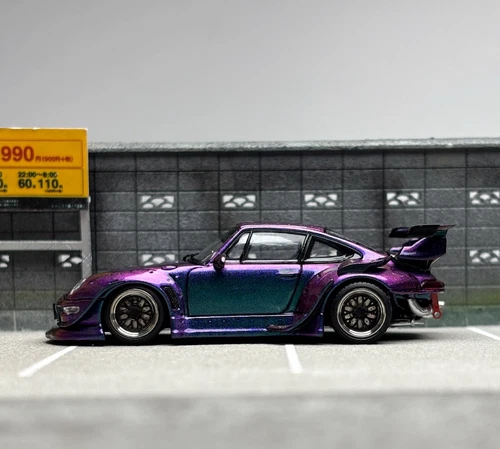 SW 1/64 Porsche lila RWB 993 Racing Sports Classic Modell Diecast Metall Auto - Bild 6 von 7