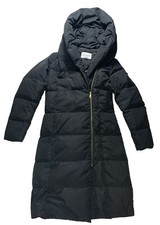 Cole Haan Signature Coat Sz Xxs Black Shawl Collar / Hood Long Puffer