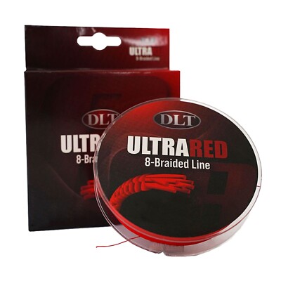 0,10/m | DLT UltraRed-8 Braided Line Geflochtene Schnur 0,12-0,20mm Angelschnur 