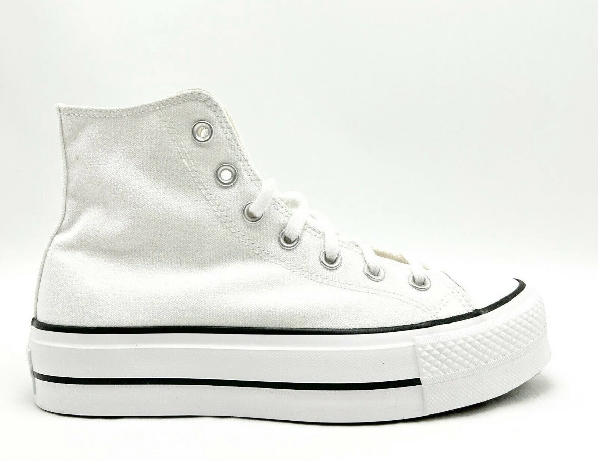 NEW* Women CONVERSE Chuck Taylor All Star Canvas Platform White