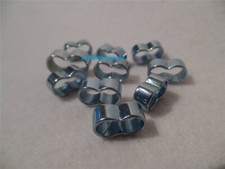 10x Doppelschlauchschelle aus Metall verzinkt &Oslash; 5,6/7mm  #