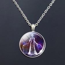 Zodiac Signs Glass Dome Constellations Pendant Necklace Virgo with gift box