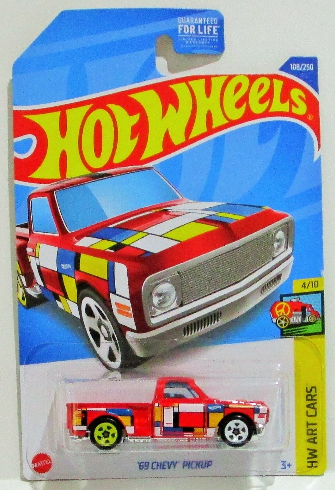 Hot Wheels 2022 basic series 1969 69 chevy pickup orange #108 / 250