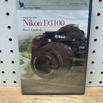 BLUE CRANE DIGITAL: INTRO TO NIKON D3100 CAMERA - BASIC CONTROLS DVD, 15+ TOPICS
