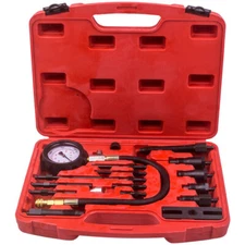 Diesel Engine Cylinder Compression Tester Pressure Test Tool Kit Direct Indirect