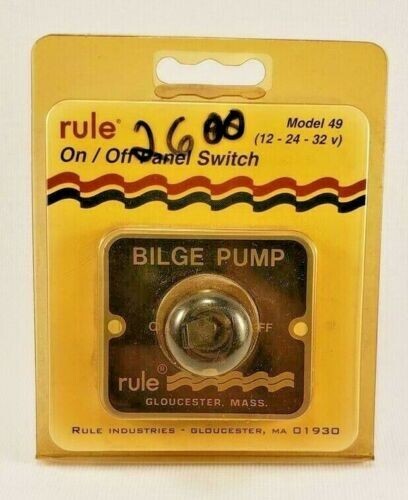 Rule On/Off Panel Switch Model 49 NEW WALL | eBay