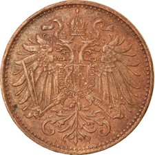 [#743842] Münze, Österreich, Franz Joseph I, 2 Heller, 1894, SS, Bronze, KM:2801