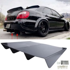 For Subaru Wrx Sti Rear Diffuser 4 Fins Bumper Splitter Chin Spoiler Lower Lip