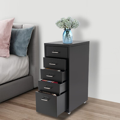 5-layers Bedroom Office Storage Cabinet Modern Storage Cabinet Movable Cabinet