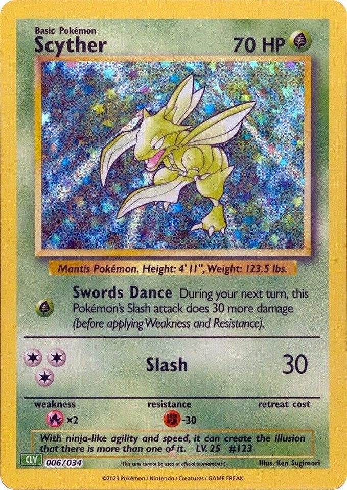 Scyther 006/034 Trading Card Game Classic for sale | eBay