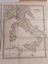 Cartina - Italia dal 1270 al 1450  - 1853