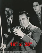 Jackie Gleason~The Hustler~Playing Billiards~Shooting Pool~Photo~Poster 16x20