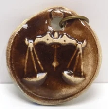 VINTAGE LIBRA SIGN PENDANT
