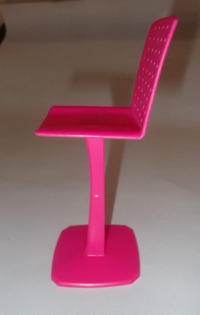 Barbie Dream Townhouse retro pink doll chair bar stool replacement