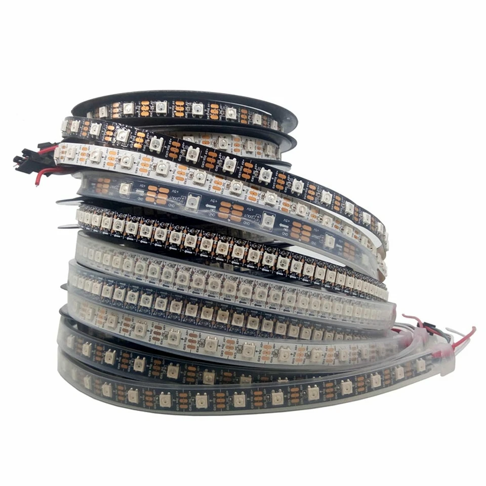 5V WS2812B 5050 RGB 30/60/144LEDs/M LED Strip WS2812 IC Individual Addressable - Image 4 of 4