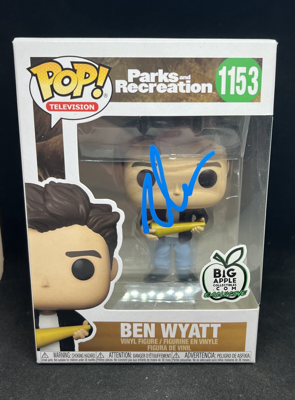 Adam Scott Autographed Signed PARKS AND RECREATION FUNKO BEN WYATT #1153 JSA COA 