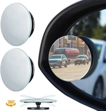 4PCS Universal Car Auto 360° Wide Angle Rear Side View Convex Blind Spot Mirror