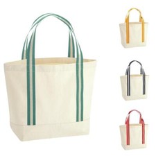 Organic Cotton Canvas Boat Bag Eco Friendly Premium Heavyweight Tote 19 Litres