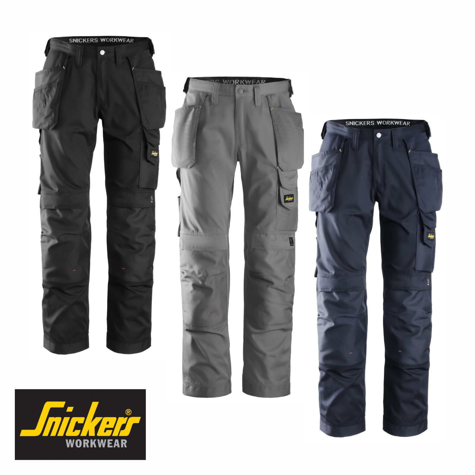 SNICKERS WORK TROUSERS 3211 LIGHTWEIGHT COOLTWILL PANTS WITH HOLSTER