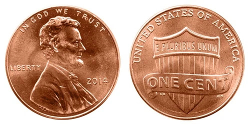 2014-P Lincoln Shield — photo from the most recent tracked eBay sale