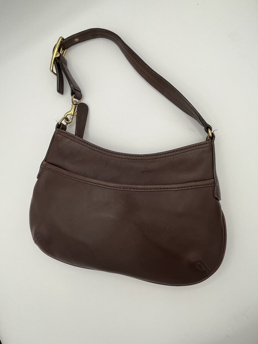 COACH Handbag G23- 9295 Brown Mini Leather DEMI Pouch
