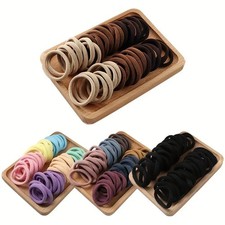 Men Women Hair Ties Soft Seamless Hair Bands Fr Thick Thin Hair Ponytail Holders