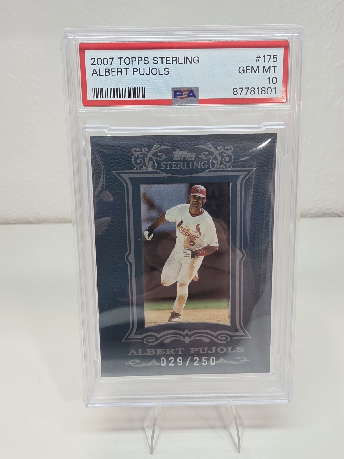 2007 Topps Sterling - Albert Pujols #/250 PSA 10 POP 1 
