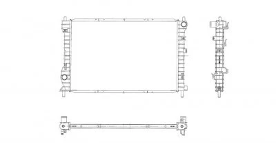 Radiador para 02-03 Saturn Vue 3,0 L V6 automático fila única GM3010509 15246275 Foto 2 de 4