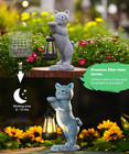 Solar Garden Outdoor Decor Statues Art Figurines Decorations Yard Patio Balcony