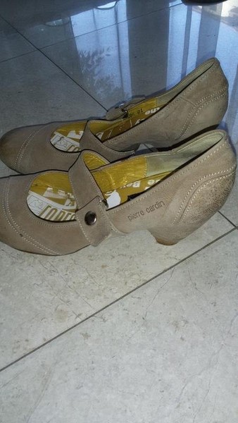 Women Pierre Cardin Heels Beige Suede 39