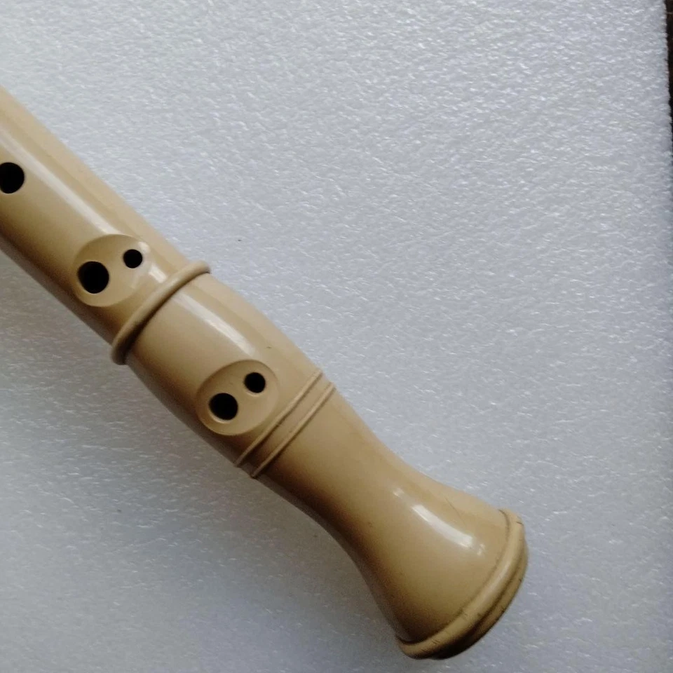 Grabadora Yamaha Beige Vintage Usada Raro Showa Era Instrumento Escolar AAB - Imagen 4 de 4