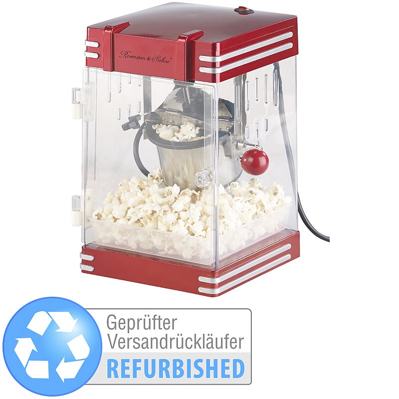 Retro-Popcorn-Maschine "Theater" im 50er-Jahre-Look, Versandrückläufer