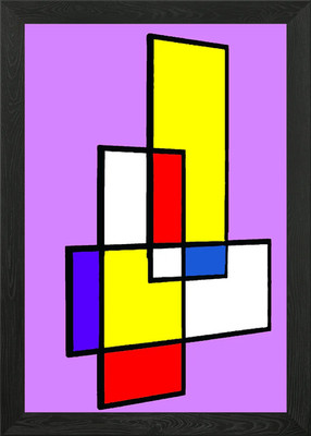 Primärfarben gerahmtes Wandbild Poster Leinwanddruck Bild