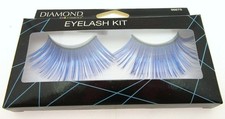 Eyelashes Metalic Blue Adhesive Included Lashes Costume Wear Halloween