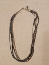 SILPADA OXIDIZED STERLING SILVER 925 4 Strands CHAIN NECKLACE