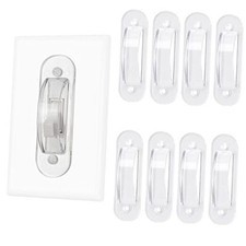 Wall Switch Guards Plate Covers Child Safety Home Decor 8 Pack , Clear 8 Piece