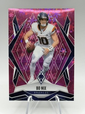 2025 Panini Phoenix - Bo Nix #83 Pink Winter /299