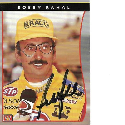 BOBBY RAHAL Signed Autographed Card 1992 All World Indy #8 - INDY RACING