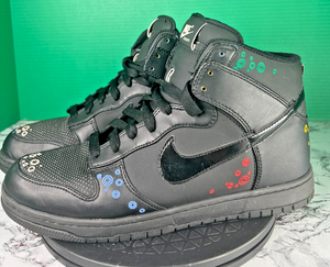 Nike Zoom Dunk High Elite Negro Anillos de Beijing 324759-001 Talla 11.5 RARO