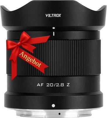 VILTROX 20 mm F2.8 Z-Mount   Vollformat   Ultraweitwinkel   Auto Fokus   Nikon Z