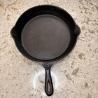 Lodge Arc Logo  No. 9 Cast Iron Raised Number Skillet With single notch HeatRing