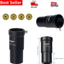 Durable Aluminum 5X Barlow Lens - Multi-Coated for Astrophotography Excellence