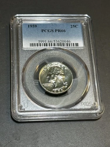 1959 25C Washington Quarter PCGS PR66