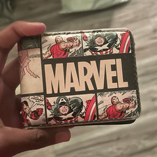 Spider-Man Comic Print Bifold Wallet Multicol...