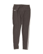 UNDER ARMOUR Womens Leggings UK 10 Small Grey Cotton BD09